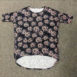 Navy and coral Lularoe Irma